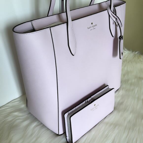 NWT Kate Spade Bundle Dana Tote and Wallet Set/ Saffiano - Picture 4 of 12